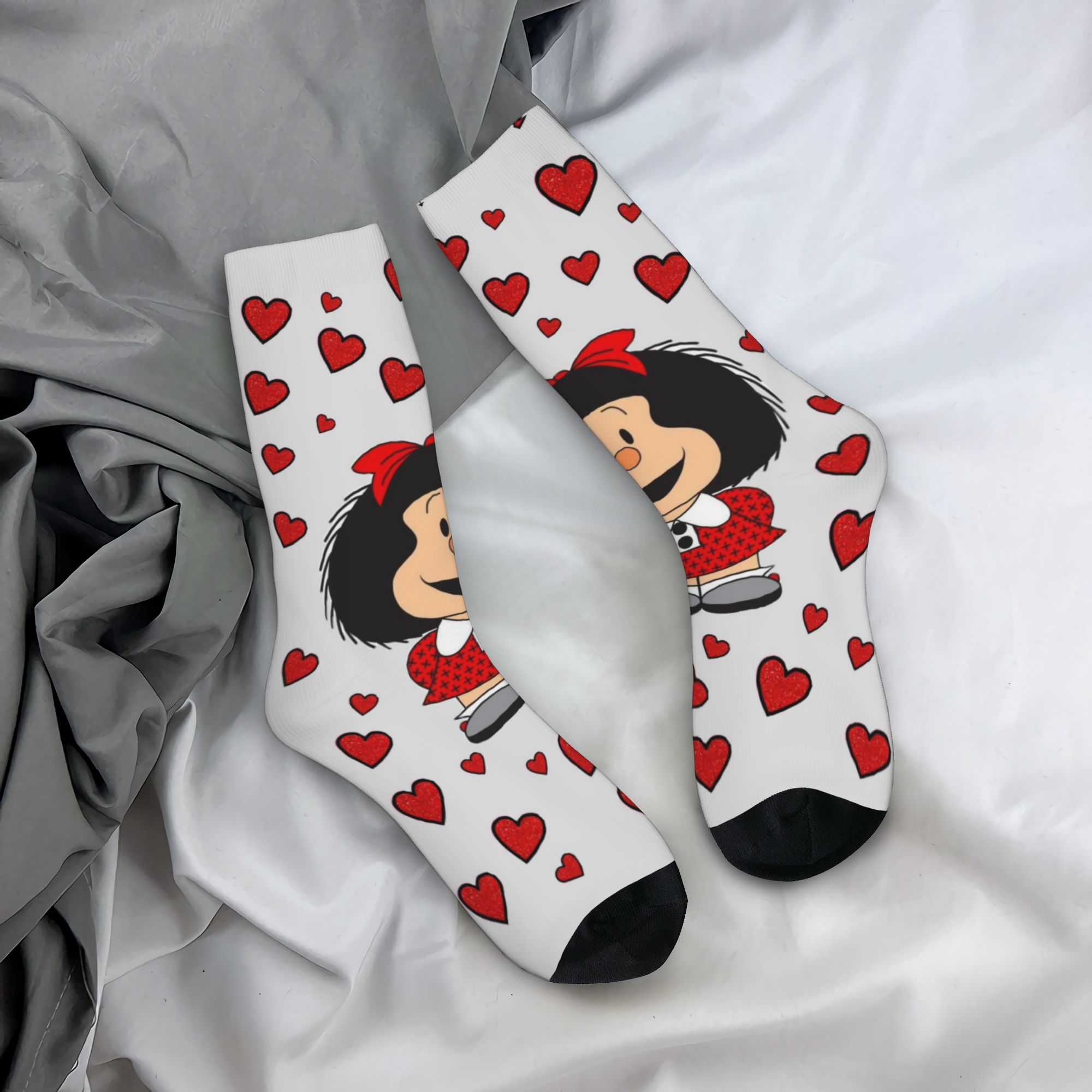 Dress Sock Men - カスタムユーモア M-マファルダ ドレスソックス メンズ レディース 暖かい