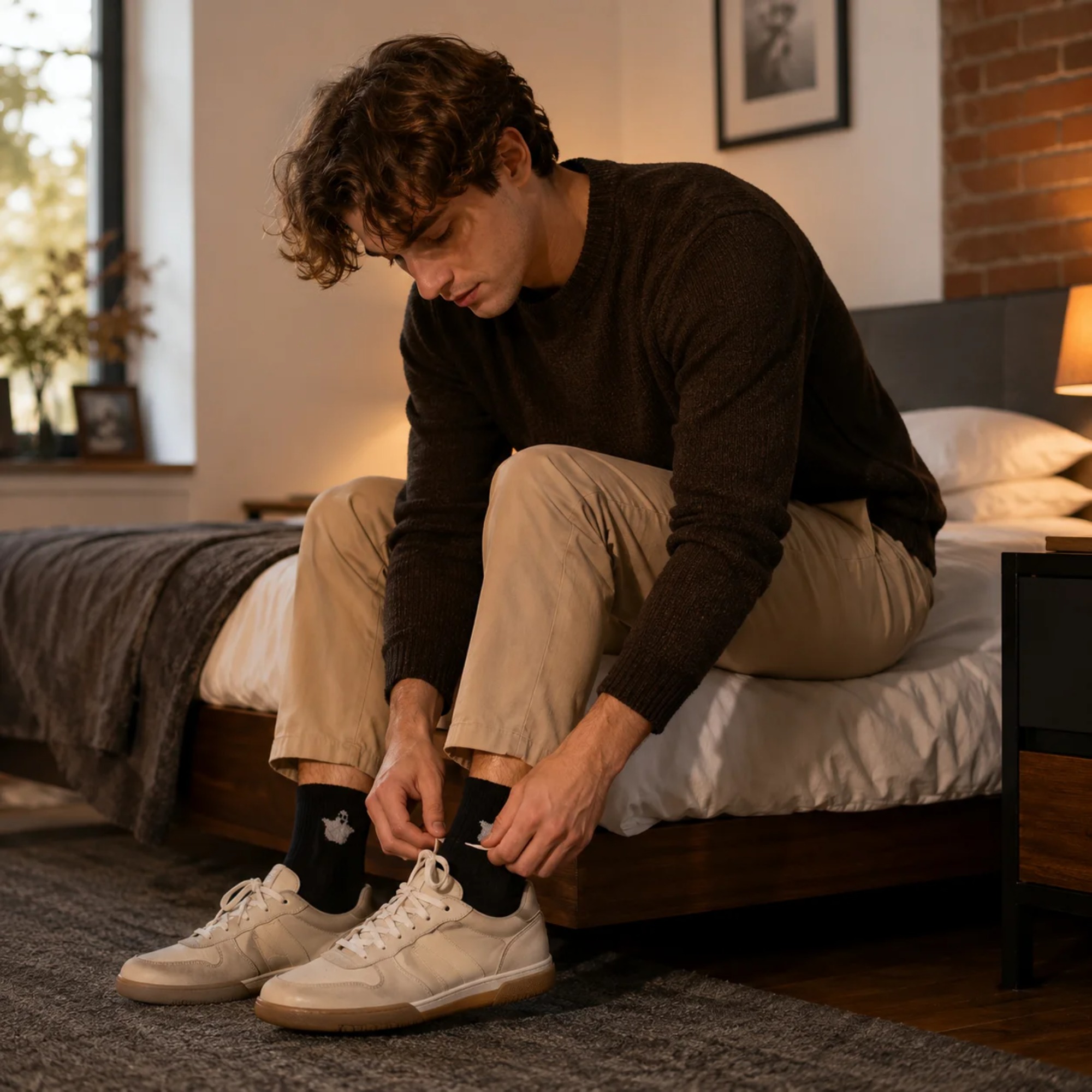 1/10 ペア男性面白いハロウィンカボチャソックスカップルノ - Ankle Sock Low Cut のレビューと価格