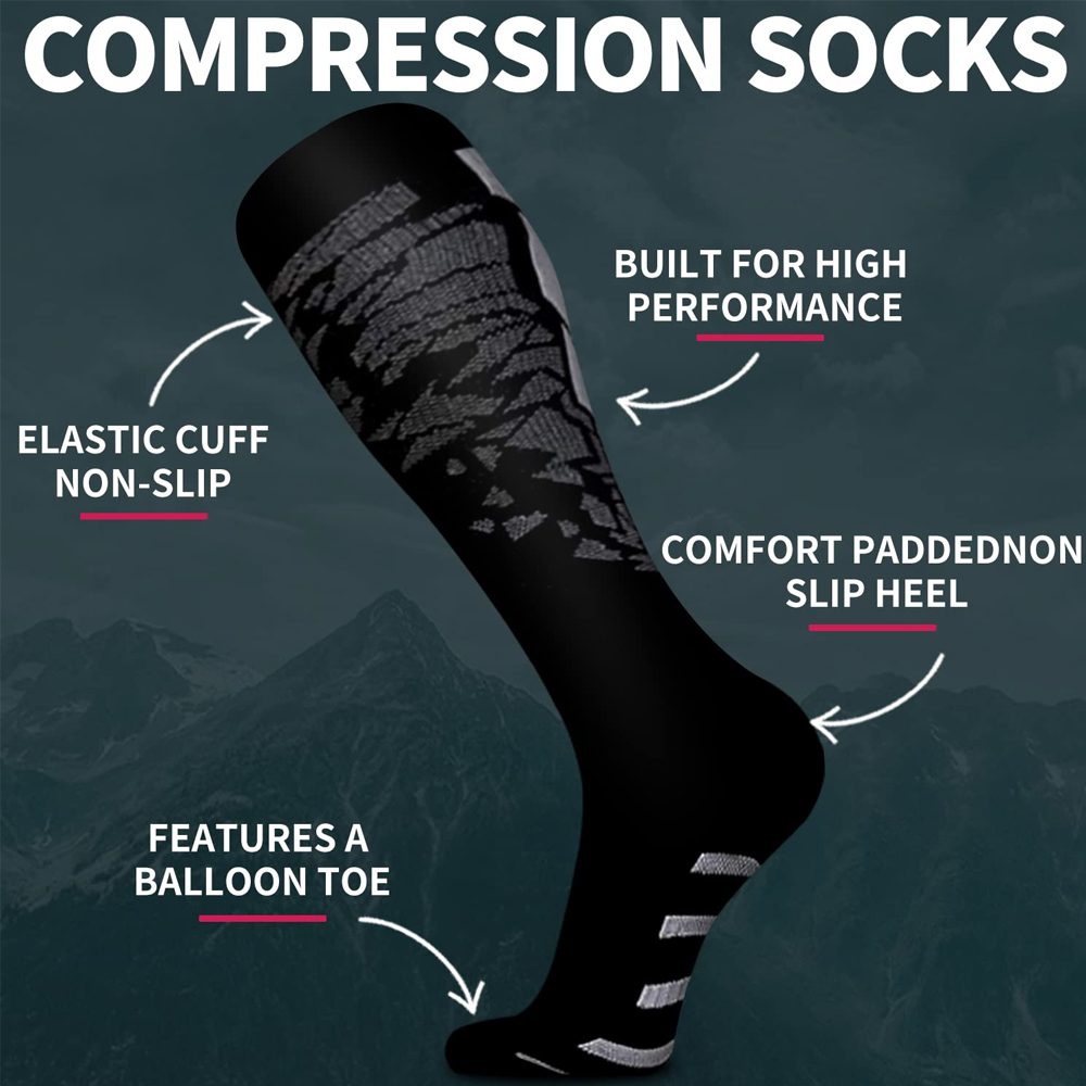 1 ペアの着圧ソックス男性女性用 15-20 MMHg 医療 - Compression Sleeve Calf のレビューと価格