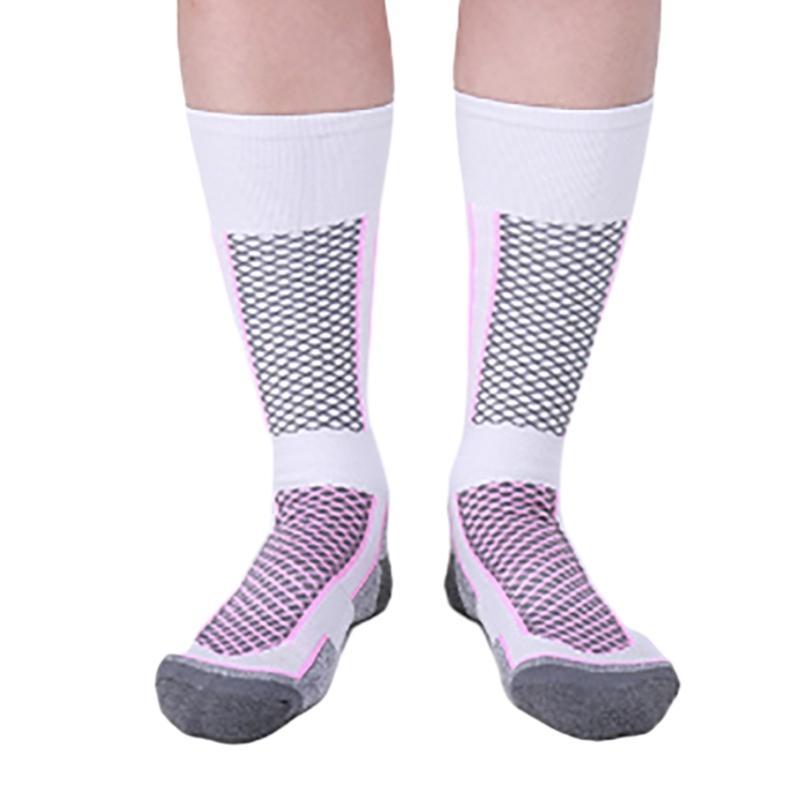 652F スキーソックス女性男性圧縮ニーハイソックス冬暖かい - Thermal Sock Winter のレビューと価格
