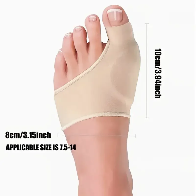 シリコン製つま先セパレーターソックス - 調整可能な外反母趾 - Ankle Brace Sock のレビューと価格