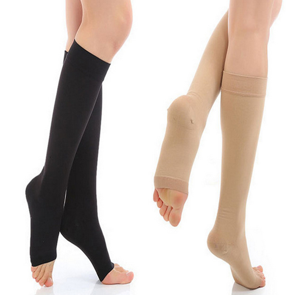 段階的圧迫力を持つ、つま先が開いた膝丈の伸縮性のある医療用カ - Compression Sleeve Calf のレビューと価格