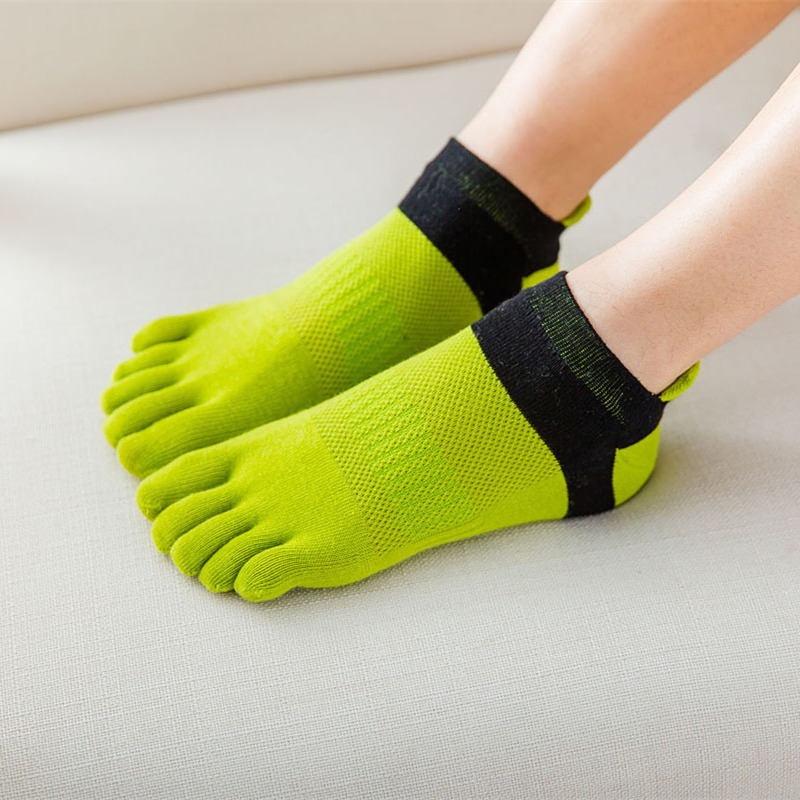 5足セット 女性用 5本指ソックス 夏用 薄手 メッシュ 通 - Ankle Sock Low Cut のレビューと価格