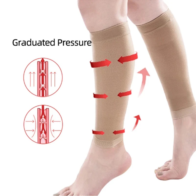 足首まで届く、20～30mmHgの段階的圧迫力を持つ医療用カ - Compression Sock Medical のレビューと価格